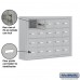 Salsbury Cell Phone Storage Locker - 4 Door High Unit (5 Inch Deep Compartments) - 20 A Doors - steel - Surface Mounted - Master Keyed Locks